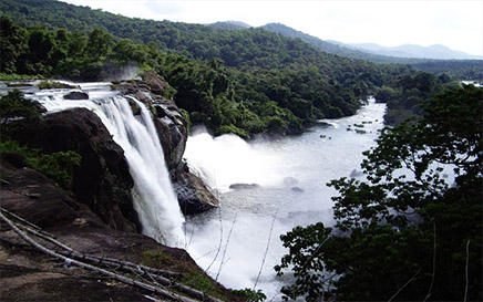 Athirappilly Falls: Located on the west-flowing Chalakudy River and the nearby Vazhachal Falls are popular tourist destinations.
												Athirappilly is easily reachable from Chalakudy by taxi or by bus from the Chalakudy private bus terminal.